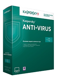 Kaspersky Anti-Virus, 2ПК, 1 год